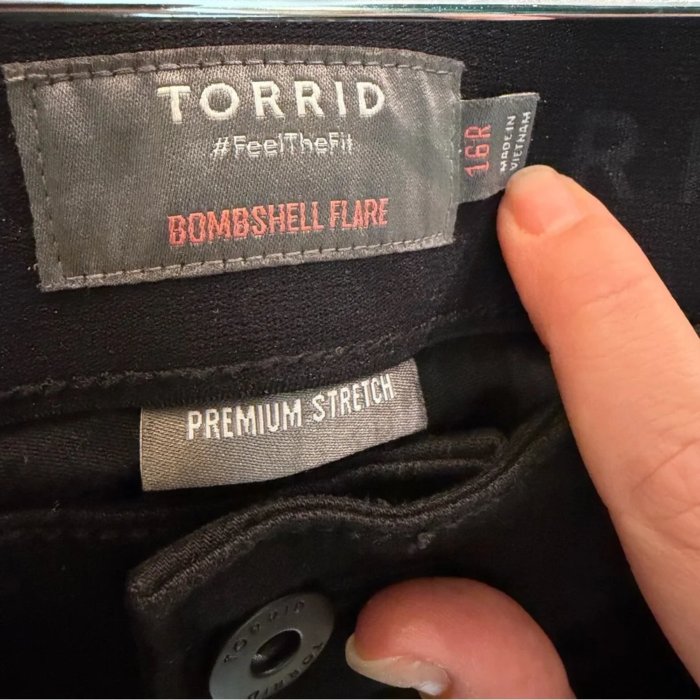 Torrid Bombshell Flare Jeans in Black - Picture 3 of 3